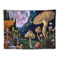 thumbnail image 5 of Shiartex Mushroom Tapestry for Bedroom Aesthetic Green Cute Tapestries Nature Tapestry Wall Hanging for Living Room Dorm (Multi Size) Painting, 5 of 6