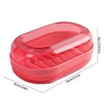 thumbnail image 3 of Plastic Soap Dish with Drainage Holes for Bathroom and Kitchen Sink Countertop Storage, 3 of 6