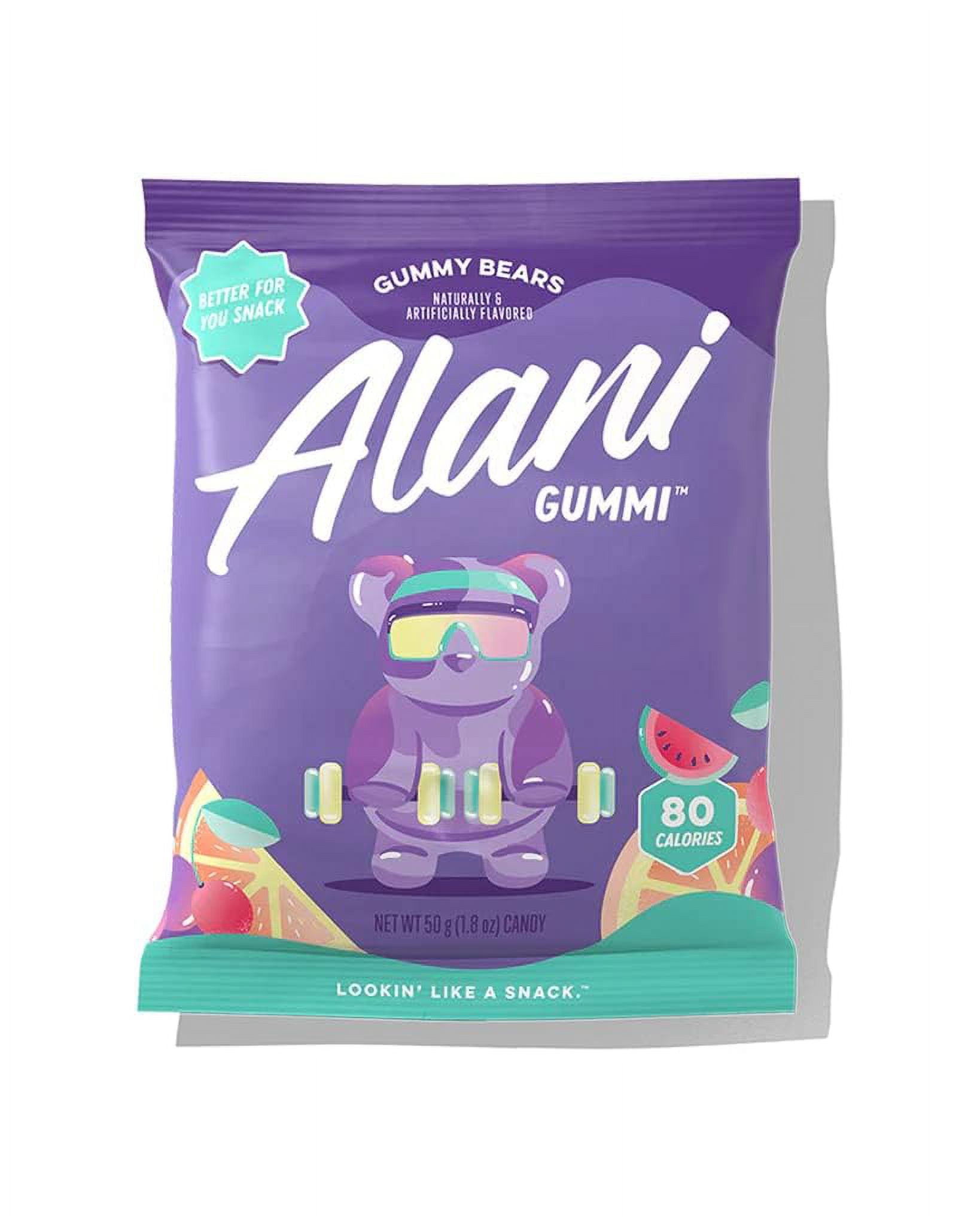 Alani Nu Gummi Gummy Bears Watermelon, Grape & Fruit Punch 12 Count 1.8 oz