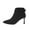 Black, variant on Woman Boots Kitten Heel Thick Velvet Pointy Toe Ankle Booties with Zipper Women Fashion Casual Comfortable Versatile Solid Color Fall Winter Shoes Beige 5.5