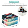 thumbnail image 5 of Fish Travel Portable Square Jewelry Box Earring Organizer Necklace Holder Bracelet Holder Display Case Decorative Box Jewelry, 5 of 6