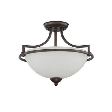 

Sunset Lighting F16096 Preston 3 Light 20-1/2 Wide Semi-Flush Bowl Ceiling Fixture -