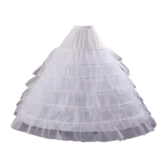 FVDPWYE Elegant Long Wedding Petticoat, Half Petticoat for Evening Performances, Festive style A