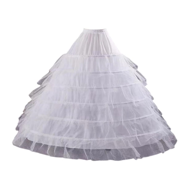 Vestido de novia largo con enaguas, falda tipo jaula para vestido de noche, vestido de baile de graduación estilo A