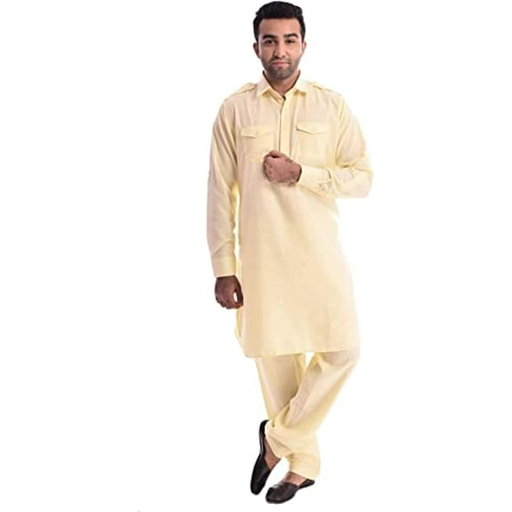 Royal Kurta Mens Cotton Pathani Suit