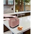 thumbnail image 3 of Country Star Plaid Toaster Cover 2 Slice, Small Kitchen Appliance Covers, Retro Red American Farm Barn Berry Toaster Oven Cover with Loop, Bread Machine Cover Polyester Dust Cover Protection, 3 of 4