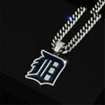 thumbnail image 3 of Men Women Hip Hop New Blue Baseball Team Pendant Necklace 15mm Crystal Cuban Chain HipHop Iced Out Bling Necklaces Fashion Charm Jewelry, 3 of 5