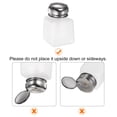 thumbnail image 4 of Uxcell 3pcs Solvent Alcohol Dispensers 100ml(3.4oz) Push Down Liquid Dispenser Pump w Stainless Steel Lid, White, 4 of 6
