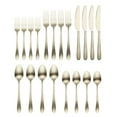 thumbnail image 2 of Cambridge Poet PVD Champagne Satin 18/0 20-Piece Flatware Set, 2 of 5