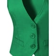 thumbnail image 5 of MixMatchy Women's Economy Dressy 3 Button Versatile Racerback Tuxedo Suit Vest Waistcoat, 5 of 5