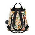 thumbnail image 2 of FORMRS Women's Travel Backpack Purse Anti-Theft Hidden Pockets Casual Shoulder Bag, Beige Retro Leaves, 2 of 7