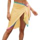 thumbnail image 1 of Vestido playero tipo pareo para mujer, para playa, para vacaciones de verano, con borlas, color amarillo, 1 of 4