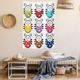thumbnail image 2 of Ladybugs Decorations Tapestry, Number of Cute Smiling Ladybugs Illustration Colorful Dot Design Kids Print, Wall Hanging for Bedroom Living Room Dorm Decor, 40W X 60L Inches, Multi, by Ambesonne, 2 of 5