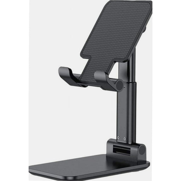 Live Broadcast Stand, Folding Desktop Phone Stand, Cell Phone Stands, Phone Holder, Mobile Phone Stand Holder for Tablets iPad iPhone Kindle All Devices Up to 12.9” (Dark Blue)