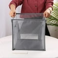 thumbnail image 5 of Guanhe Mesh Laundry Basket, Gray Foldable Clothes Washing Hamper with 2 Handles, Dirty Clothes, Kids Baby Toys Organizer(Square), 5 of 8
