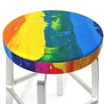 thumbnail image 3 of Naloa Rainbow Colored Round Bar Stool Cushion Cover 12-14 inch, Fits Kitchen, Office, Restaurant Chairs - 14 inch, 3 of 7