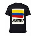 thumbnail image 5 of T-shirt Flag Of Colombia  Soft Cotton Adult Heat-Transfer Graphic T-Shirt - 180g Breathable Fabric, Unisex Summer Casual Wear with Durable Heat-Printed Design, 5 of 9