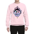 thumbnail image 2 of Wild Bobby Trippy Happy Face Unisex Crewneck Sweatshirt, 2 of 6