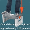 thumbnail image 3 of Step Stool Toilet Assistance for Adults, Ergonomic Bathroom Poop Stool for Squatting Posture, Portable Plastic Potty Stool for Adults Foldable Bathroom Leg Raiser Stand Feet - Anti-Slip Feet, 3 of 14