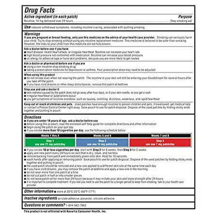 Rugby Clear Nicotine Transdermal System Step 2 ~ 14mg ~ 14 patches *Compare to Habitrol *