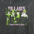 thumbnail image 2 of Junior's Disney Villains Have More Fun Crop Graphic Tee Black X Large, 2 of 4