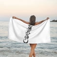 thumbnail image 3 of Toalla de playa de microfibra con diseño de paz, amor y convivencia religiosa, suave, para desfiles, natación, yoga, mujeres y hombres, 3 of 4