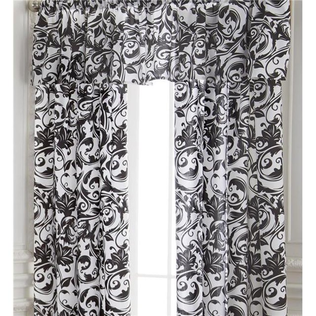 Colcha Linens CC-SW-TV-ST Scrollwork Tailored Valance