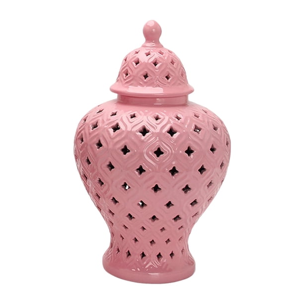 Tarro de jengibre de cerámica, florero, tarro de decorativo, Zulema Tarro de jengibre de cerámica