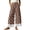 Coffee plus size wide leg pants a1, variant on Usloyux Women Plus Size Wide Leg High Waisted Trousers with Pockets Polka Dot Casual Loose Ankle Pants Workout, Green 2XL
