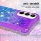 thumbnail image 4 of For Samsung Galaxy A56 5G TPU Case Gradient Quicksand Phone Back Cover - Pink+Sky Blue, 4 of 5