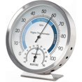 thumbnail image 1 of Stainless Steel Indoor Hygrometer Thermometer for Accurate Humidity and Temperature Monitoring, 1 of 5