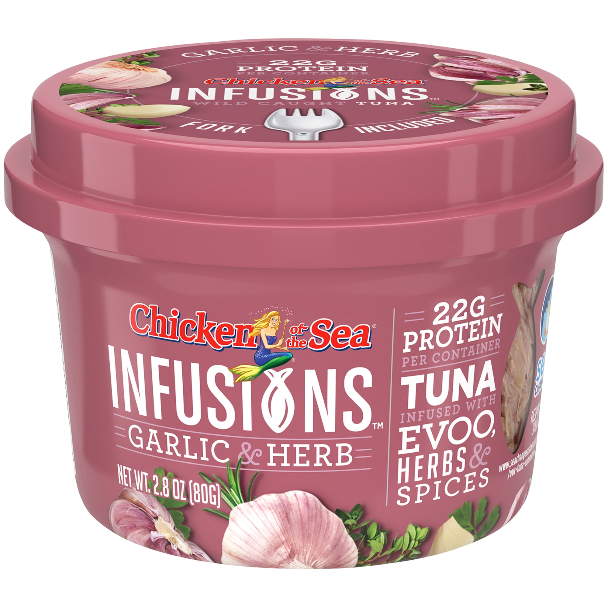 Chicken of the Sea Tuna Infusions Garlic Herb, 2.8 oz