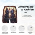 thumbnail image 5 of Lsque Mens Swim Trunks Romantic Rose Animal Couple Pattern - Bathing Suit Compression Liner - Beach Swim Shorts Swimwear - (S-3XL) - Stretch Quick Dry -XX-Large, 5 of 9