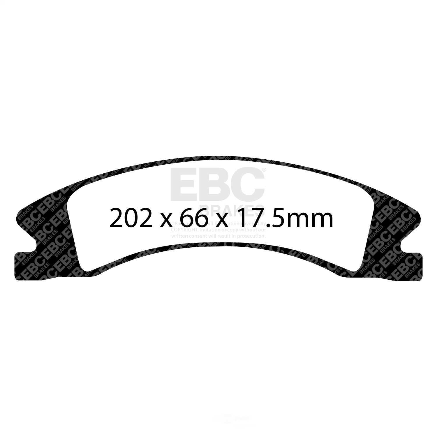 EBC 15+ Cadillac Escalade Ext/Esv 6.2 2WD Greenstuff Front Brake Pads Fits select: 2011-2021 CHEVROLET SILVERADO, 2011-2021 GMC SIERRA