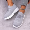 thumbnail image 5 of CYMMPU Women's Breathable Knit Slip On Walking Sneakers, Lightweight Low Top Casual Daily Shoes Gray 40, 5 of 8