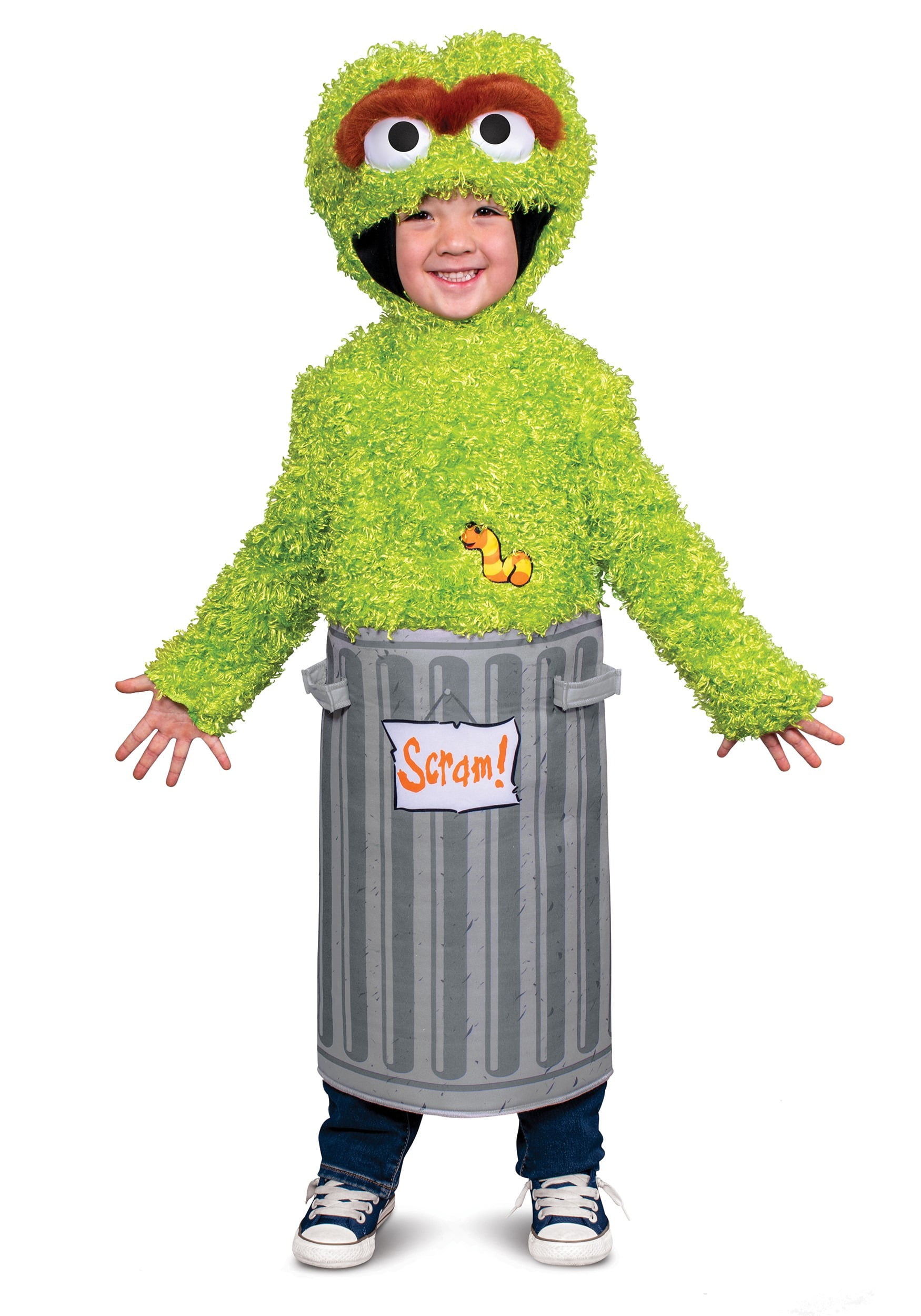 Oscar The Grouch Mascot Costume Sesame Party Character Birthday Halloween Adult