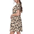 thumbnail image 2 of Disketp Dachshund para Vestido de Manga Corta para Mujeres, Vestidos de Verano para Mujeres, Casual y Holgado para la Playa, 2 of 6