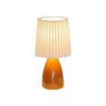 thumbnail image 1 of USB Retro Pleated Beside Lamp Table Cute Desk Lamp orange, 1 of 5