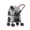 Grey, variant on Dog Pram Stroller Buggy Premium Pet Strollers for Dogs Cats Double Layer Pet Gear Dog Pram Pet Stroller Pushchair Travel Cart Carrier for Twin or Multiple, Inseparable, Easy to Fold