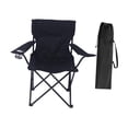 thumbnail image 4 of Silla plegable para acampar al aire libre, portátil, plegable, resistente y ligera. Negro, 4 of 8