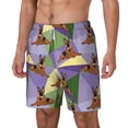 thumbnail image 2 of Balery German Shepherd Dog Mens Swim Trunks Swim Shorts for Men Quick Dry Inseam Beach Shorts with Compression Liner Pocket-Small, 2 of 9