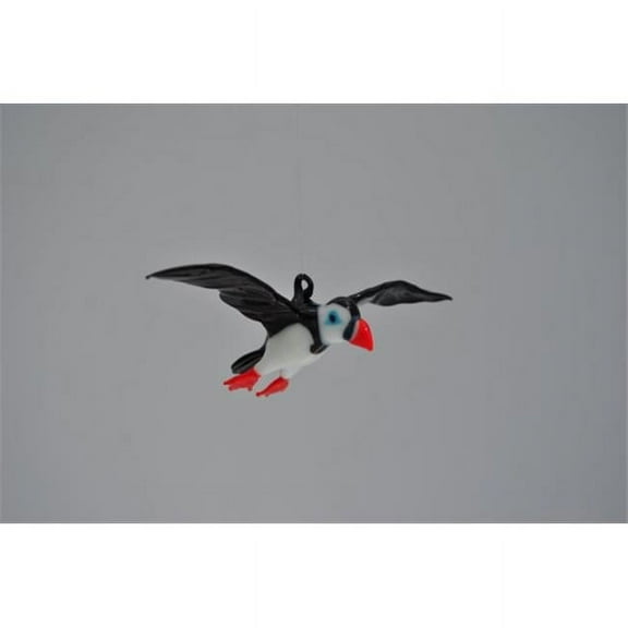 WGK Glass e36-400 Ornament - Puffin in Flight