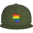thumbnail image 2 of LGBT Flag Map of Kenya Snapback Hats for Men Women Baseball Cap Adjustable Flat Bill Sun Hat, 2 of 8