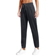 thumbnail image 4 of HOWPAY Womens Joggers Breathable Casual Elastic Waist Stretch Active Pants with Zipper Pocket Quick Drying Lightweight Loose Athletic Pant Black XL, 4 of 4