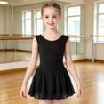thumbnail image 4 of REDARER Girls Cap Sleeve Ballet Leotard Soft Stretchy Chiffon Skirt Lightweight Elegant Dance Practice Outfit,4-5 Years, 4 of 4