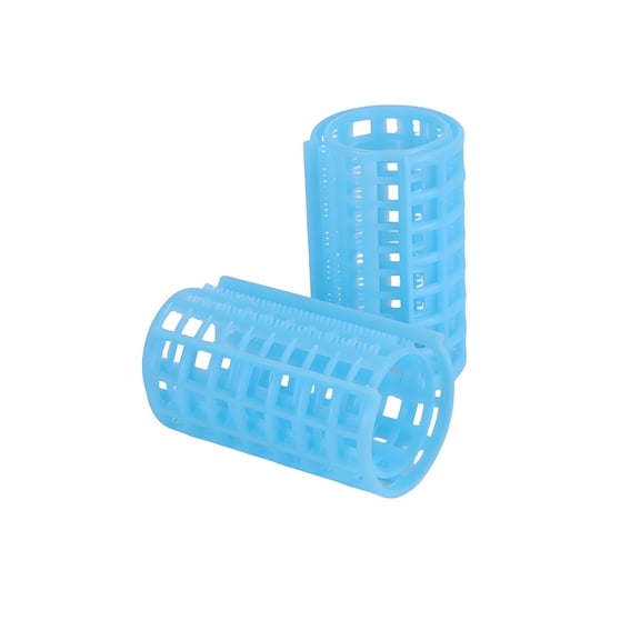 BZCOE Jumbo Hair Rollers Comb Curlers Clips Styling Rollers Hair Curls Wave Style Hairdressing Curlers Tools (Plastic Styling 36Mm 1 1/2" 6Pcs Random Clolor)