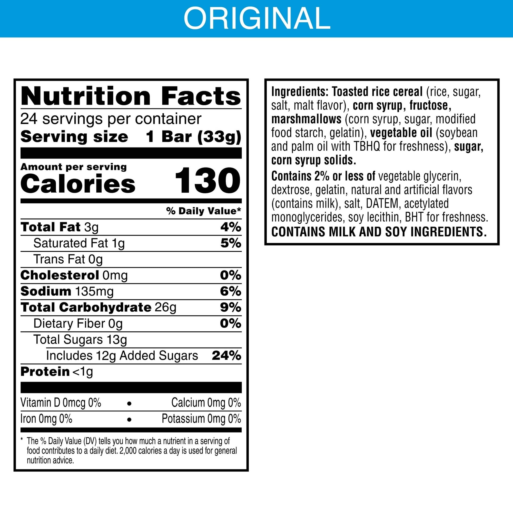 Rice Krispies Treats Homestyle Original Chewy Crispy Marshmallow Squares, Kids Snacks, 27.9 oz, 24 Count