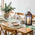 thumbnail image 6 of Lucky Day Round 15 Inch Placemats Set of 2, St. Patrick's Shamrock Rustic Clover Green HeatResistant Non Slip Place Mats for Dining Table, Wipeable Braided Kitchen Table Mats for Housewarming, 6 of 9
