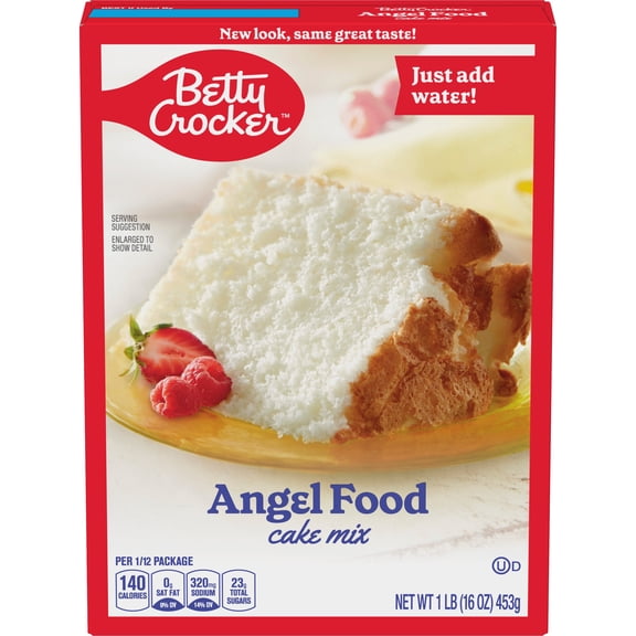 Pack Of 3 Betty Crocker Angel Food White Cake Mix, 16 oz (Package May Vary)