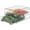 2 PCS Medium, variant on Pull Out Clear Fridge Organizer Drawers with Drainer, Refrigerator Stackable Storage Bins for Kitchen Fruit & Veggie Organization (Complete Set)